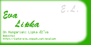 eva lipka business card